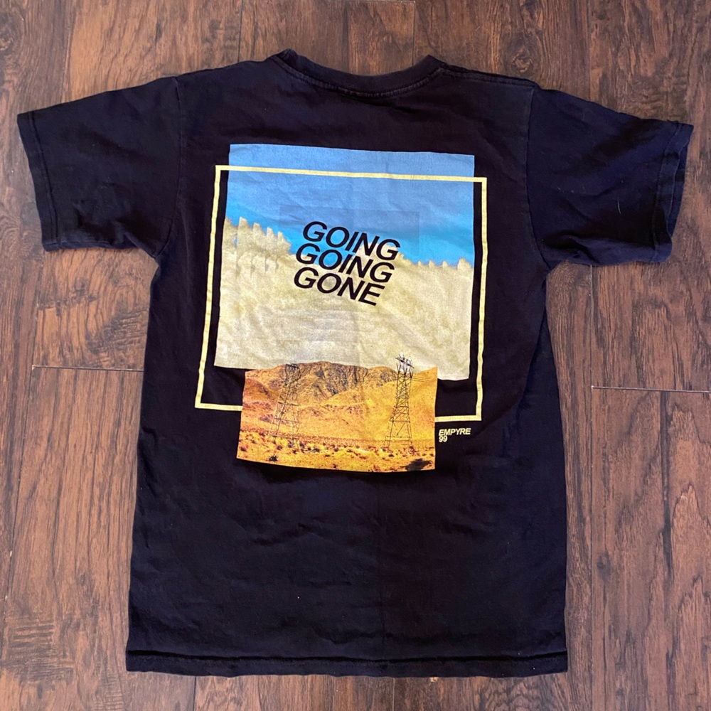 Going going gone skater shirt